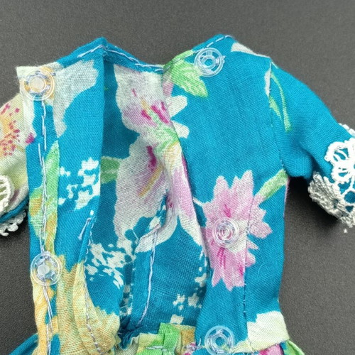 Vintage doll dress like new, cotton and lace details