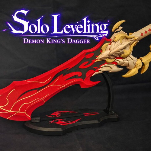 Solo leveling Demon King's Dagger large anime replica, new