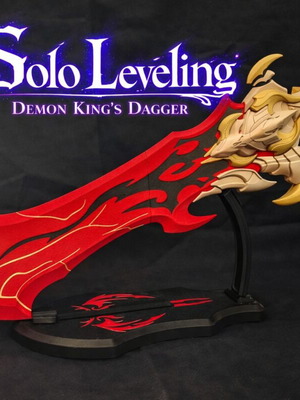 Solo leveling Demon King's Dagger large anime replica, new