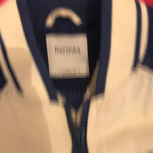 Jacket College Bershka Small new, blue corduroy shoulders