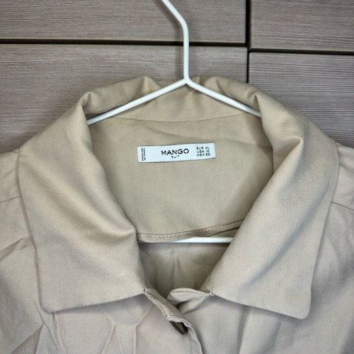 Mango shirt-jacket used, beige, size XL