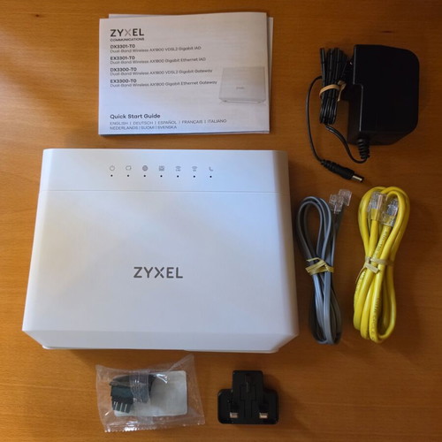 Zyxel DX3301-T0 Wireless ADSL2+ VDSL2 Router WiFi 6 new