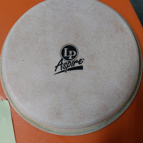 Latin Percussion bongos skins new 6.75"+8.0"