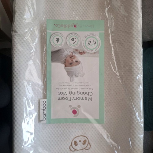 Memory foam changing mat waterproof with washable cover