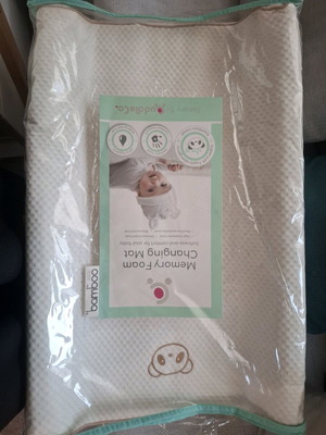 Memory foam changing mat waterproof with washable cover