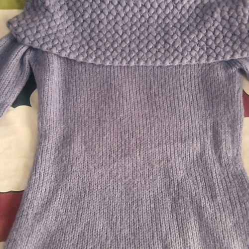 Mango pullover like new, purple, off-shoulder design