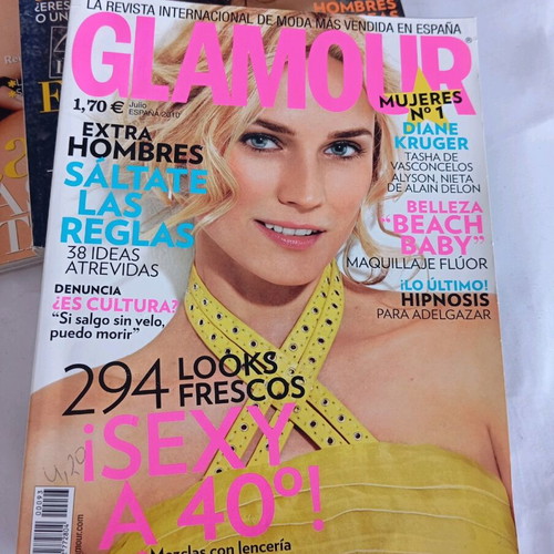 Glamour 7+1 gift Spanish magazines used, all together