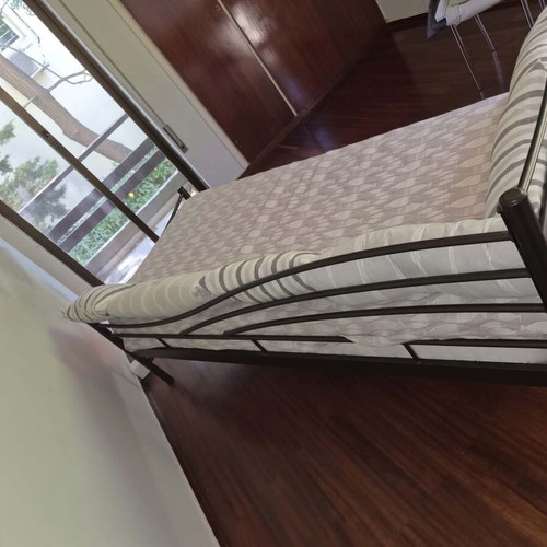 Bed with anatomical mattress, unused, 210x98x55 cm
