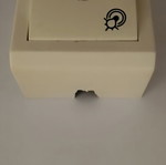 Button switch 220V with indicator light like new, outdoor type