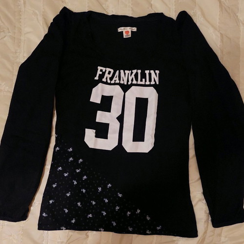 Franklin & Marshall γυναικείο μακρυμάνικο μπλουζάκι σαν καινούργιο, μέγεθος M, μαύρο