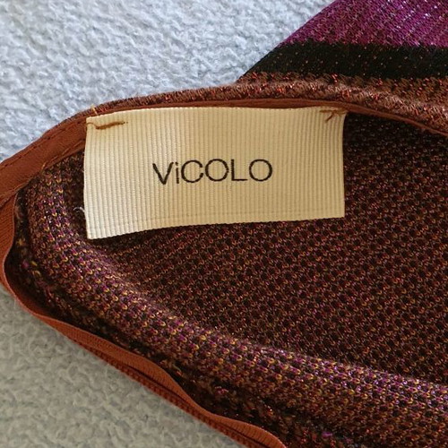 VICOLO lurex dress used, size M, purple