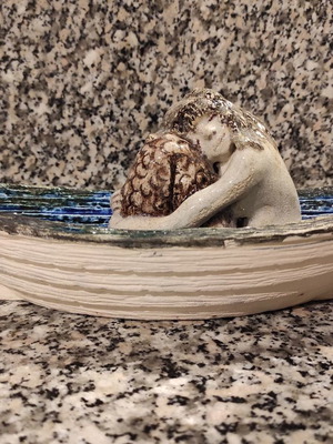 Table ceramic decorative boat new
