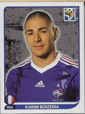 Αυτοκόλλητο Panini FIFA Copa Africa 2010 Karim Benzema N104 σαν καινούργιο