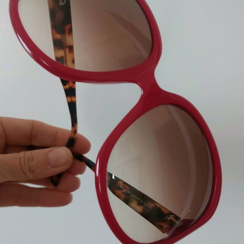 Folli Follie sunglasses like new, red and brown leopard arms