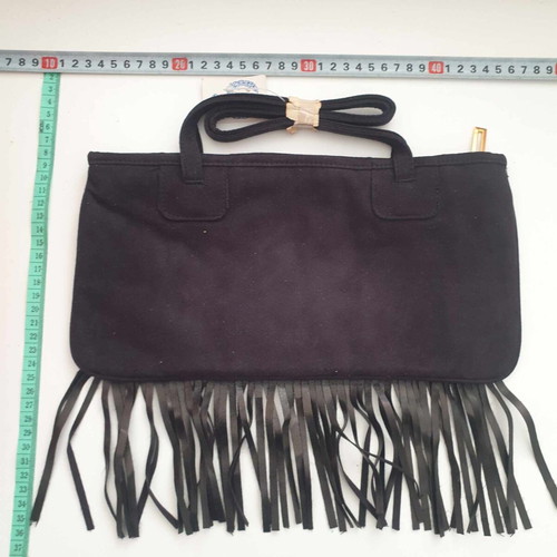 Shoulder bag brown chocolate with fringes and studs new