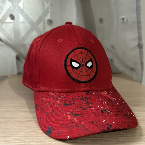 Spider-Man hat like new, red with black details, official Marvel product