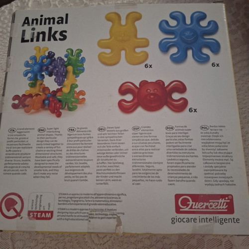 Quercetti Animal Links educational toy like new