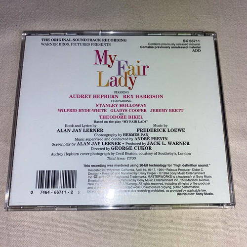 My Fair Lady CD soundtrack, like new expanded edition