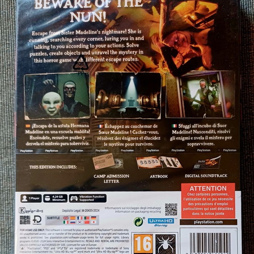 Evil Nun The Broken Mask Unholy Edition PS5 new