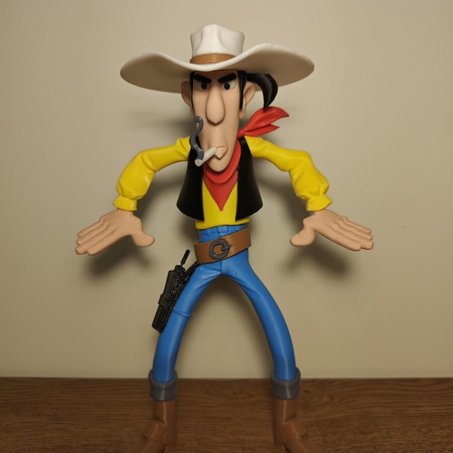 3D print figure Lucky Luke 29 cm like new, plastic PLA