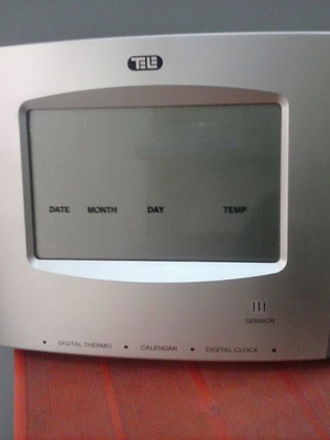 Digital clock thermometer calendar for table and wall