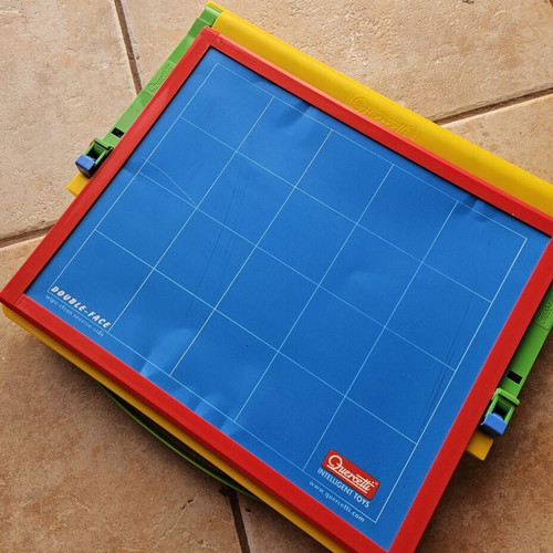 Magnetic board with numbers and math magnets