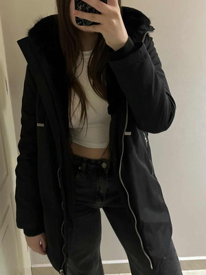 Zara women's jacket black like new, size S