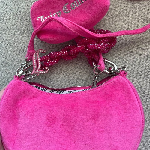Juicy Couture Blossom chain crossbody bag like new, pink
