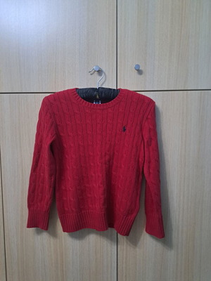 Polo Ralph Lauren μάλλινο πουλόβερ καινούργιο, κόκκινο, μέγεθος XS