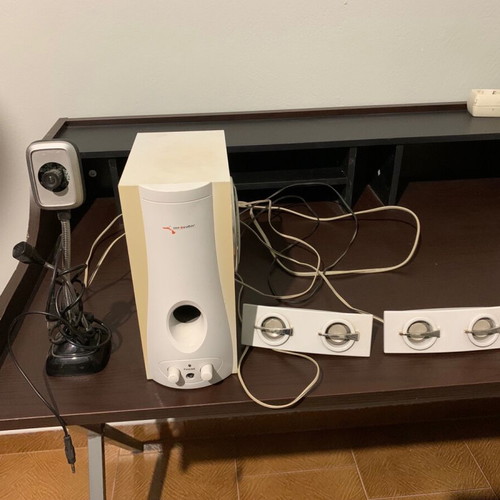 Computer speakers and camera used, bundle