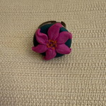 Handmade clay ring like new, adjustable size