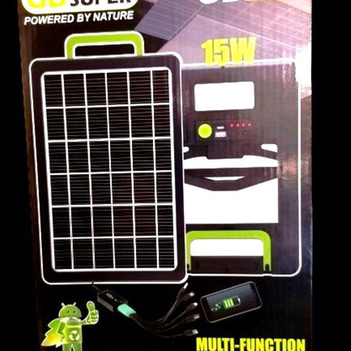 Φωτοβολταϊκό powerbank GD Super καινούργιο με ηλιακό πάνελ 15W και μπαταρία 1200mAh