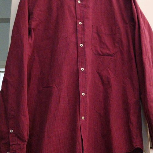 Oxford Company men's shirt NXL fine check, like new, black and red