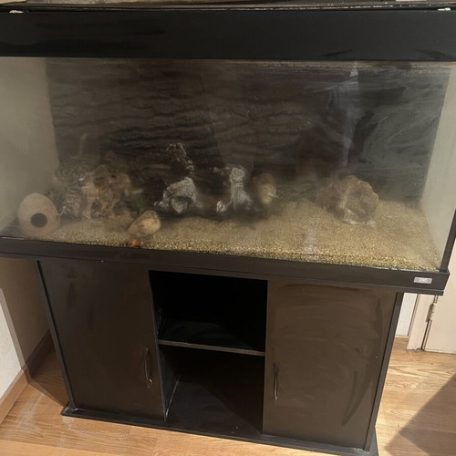 Aquarium 340 liters used, 1.20m length 50cm depth