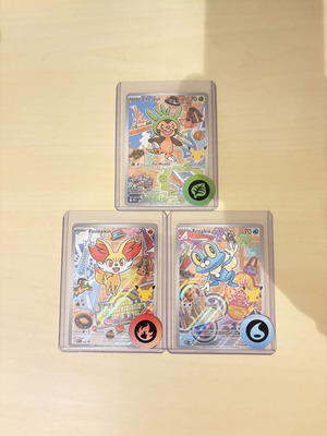 Pokemon First Partner 3 Starters cards new