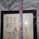 Commemorative ceramic tile 1971 used