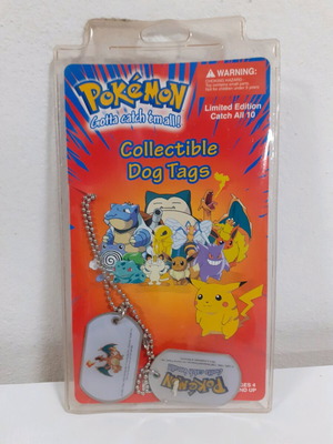 Pokemon collectible dog tags καινούργιο (1999)