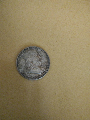 Half dollar coin 1956 used