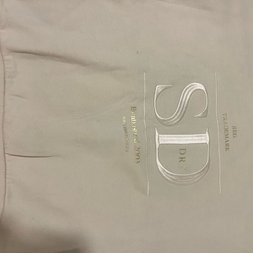 Superdry Hoodie size Medium No38 new beige cotton sweatshirt