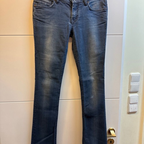 Drykorn low-rise jeans 30/34 slim leg used medium dark with elastane