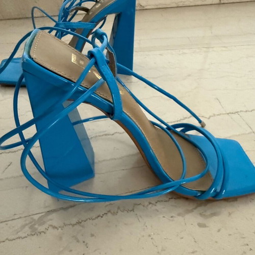 Ego blue strappy sandals like new, size 37