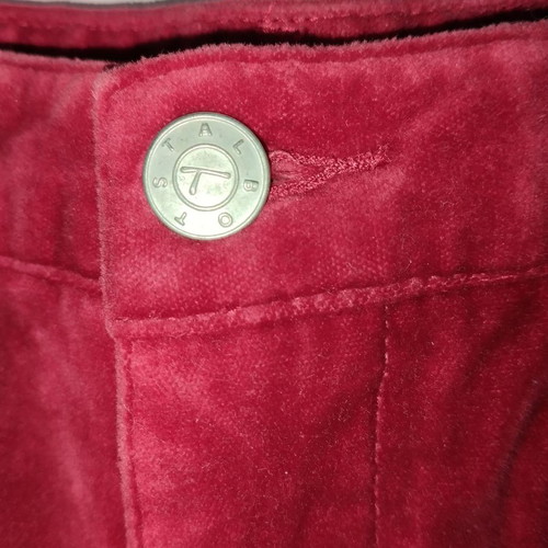 Talbots velvet trousers used, red velvet, cotton pants