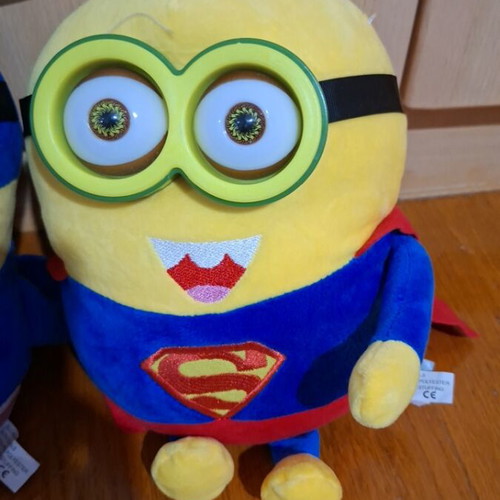 Minions plush toys used, set of 2 superheroes