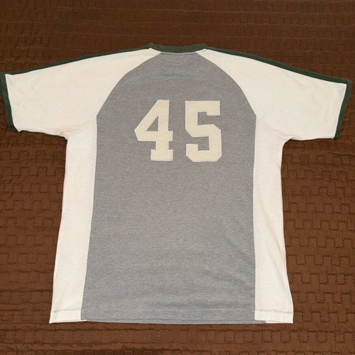 Nautica men's T-shirt Large like new, white and gray