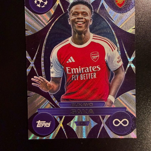 Bukayo Saka Infinity IN2 Topps Champions League Match Attax Extra 2025/26 card new