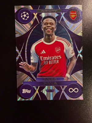 Bukayo Saka Infinity IN2 Topps Champions League Match Attax Extra 2025/26 card new