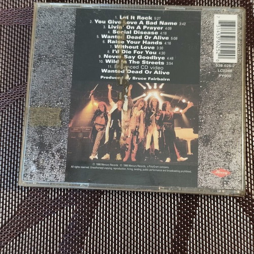 Bon Jovi Slippery When Wet CD remasters like new