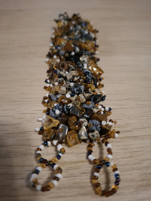 Handmade bracelet with stones and shells new, multicolor