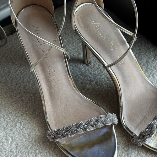 Envie women's gold strass sandal new, size 39.5
