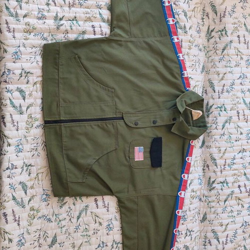 Champion short unisex cardigan new green size S